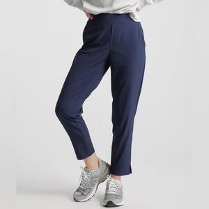 QUINCE Women's Performance Tech Ankle Commuter Pants Navy Blue Size Medium 8-10